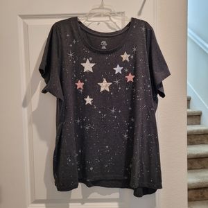 Women's Avenue short sleeve star top new 26/28